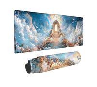 Gaming Mouse mat / Large Mouse Pad 1400 x 600 x 3mm | XXL Desk Mat | Improved Precision and Speed | Rubber Base for Stable Grip on Smooth Surfaces | Table Pad, 140 x 60cm (Ladder To Heaven) z-778