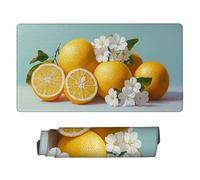 Gaming Mouse mat/Large Mouse Pad 500 x 250 x 3mm| XXL Mousepad | Desk Mat | Improved Precision and Speed | Rubber Base for Stable Grip on Smooth Surfaces | Table Pad, 50 x 25cm (Fruit Orange) d-819