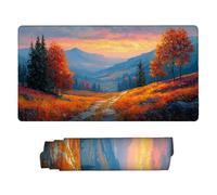Gaming Mouse mat / Large Mouse Pad 500 x 250 x 3mm| XXL Mousepad | Desk Mat | Improved Precision and Speed | Rubber Base for Stable Grip on Smooth Surfaces | Table Pad, 50 x 25cm (Autumn Forest) d-722