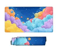 Gaming Mouse mat / Large Mouse Pad 500 x 250 x 3mm| XXL Mousepad | Desk Mat | Improved Precision and Speed | Rubber Base for Stable Grip on Smooth Surfaces | Table Pad, 50 x 25cm (Cloud Planet) d-985