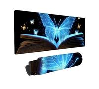 Gaming Mouse mat / Large Mouse Pad 600 x 300 x 3mm | XXL Desk Mat | Improved Precision and Speed | Rubber Base for Stable Grip on Smooth Surfaces | Table Pad, 60 x 30cm (Dreamy Butterfly) z-570