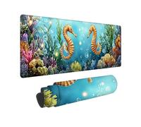 Gaming Mouse mat/Large Mouse Pad 700 x 300 x 3mm | XXL Mousepad | Desk Mat | Improved Precision and Speed | Rubber Base for Stable Grip on Smooth Surfaces | Table Pad, 70 x 30cm (Marine Life) h-288