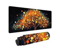 Gaming Mouse mat / Large Mouse Pad 700 x 300 x 3mm | XXL Mousepad | Desk Mat | Improved Precision and Speed | Rubber Base for Stable Grip on Smooth Surfaces | Table Pad, 70 x 30cm (Dream Tree) h-568
