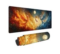 Gaming Mouse mat/Large Mouse Pad 700 x 300 x 3mm | XXL Mousepad | Desk Mat | Improved Precision and Speed | Rubber Base for Stable Grip on Smooth Surfaces | Table Pad, 70 x 30cm (Phoenix) h-228
