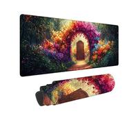 Gaming Mouse mat/Large Mouse Pad 700 x 300 x 3mm | XXL Mousepad | Desk Mat | Improved Precision and Speed | Rubber Base for Stable Grip on Smooth Surfaces | Gifts, 70 x 30cm (Garden Scenery) h-405