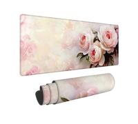 Gaming Mouse mat / Large Mouse Pad 700 x 300 x 3mm | XXL Mousepad | Desk Mat | Improved Precision and Speed | Rubber Base for Stable Grip on Smooth Surfaces | Table Pad, 70 x 30cm (Peony) h-580