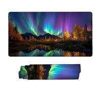 Gaming Mouse mat / Large Mouse Pad 700 x 400 x 3mm| XXL Mousepad | Desk Mat | Improved Precision and Speed | Rubber Base for Stable Grip on Smooth Surfaces | Table Pad, 70 x 40cm (Aurora Lake) d-437