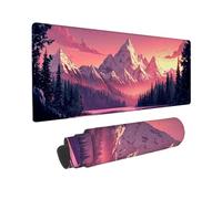 Gaming Mouse mat/Large Mouse Pad 800 x 300 x 3mm | XXL Desk Mat | Improved Precision and Speed | Rubber Base for Stable Grip on Smooth Surfaces | Table Pad, 80 x 30cm (Mountains and Waters) z-725
