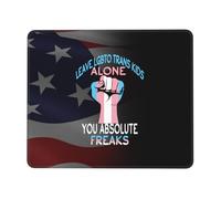 Gaming Mouse Mat Leave Lgbtq Trans Kids Alone You Absolute Freaks Table Mat Durable Comfortable Desk Pad, For Travel, Work, Computer, Office, 25x30cm
