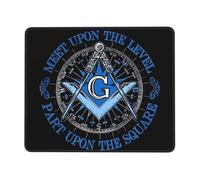 Gaming Mouse Mat Masonic Faith Hope And Charity Freemason Logo Writing Mat Portable Soft Computer Mouse Mat, For Office, Laptop, Work, Study, 25x30cm