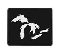 Gaming Mouse Mat Michigan Great Lakes State Computer Mouse Pad Durable Comfortable Table Mat, For Home, Laptop, Office, 25x30cm