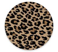 Gaming Mouse Mat Modern Leopard Skin Pattern Gaming Mouse Pad With Non-Slip Rubber Base Comfortable Stitched Edges Writing Mat, For Computer, Desk, Study, Laptop, 20cm