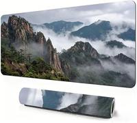 Gaming Mouse Mat Mountain Mouse Pad large Landscape 700x300x3mm Extended Desk Mat large, Keyboard Pad and Desk Accessories, Water-Resistant Surface and Non-Slip Base Mousemat for Office Deco DZ-805