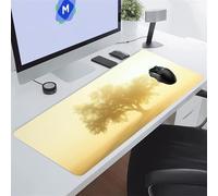 Gaming Mouse Mat Sunlight Trees Large Mouse Pad Washable Laptop Desk Pad, Keyboard Pad Large Size, Improved Precision and Speed for Home Office Gamer 800x400x2 mm