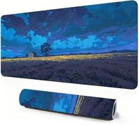 Gaming Mouse Mat Wheat Field Mouse Pad large Cabin 900 x 500 x 3mm Extended Desk Mat large, Keyboard Pad and Desk Accessories, Water-Resistant Surface and Non-Slip Base Mousemat for Office Deco DZ-618