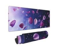 Gaming Mouse Mat XXL 1000x500mm Mouse Pad XXL Pink Flowers Mousepad Large Laptop Keyboard Mousemat with Slip Rubber Base and Stitched Edges, Improved Precision and Speed, for Home Office Gaming, P8943
