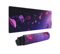 Gaming Mouse Mat XXL 1200x600mm Mouse Pad XXL Pink Flowers Mousepad Large Laptop Keyboard Mousemat with Slip Rubber Base and Stitched Edges, Improved Precision and Speed, for Home Office Gaming, P8982