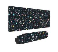 Gaming Mouse Mat XXL 900x300mm Mouse Pad XXL Pink Flowers Mousepad Large Laptop Keyboard Mousemat with Slip Rubber Base and Stitched Edges, Improved Precision and Speed, for Home Office Gaming, P12945