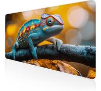 Gaming Mouse Mat XXL Mouse Pad 63x32x0.12inch Green Desk Mat Animal Mousepad with Waterproof and Non-Slip, Smooth Surface Improve Accuracy and Speed, for Game, Office, Desk Accessories for Men D1-771