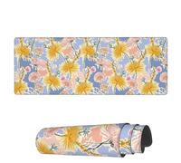 Gaming Mouse Mat Yellow Wild Meadow Flower Large Mouse Pads Durable Mousepad, For Desk, Office, Study, 80x30cm
