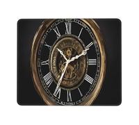 Gaming Mouse-Pad 10 x 12 inch, Clock Gear Print Mousepad Waterproof Non-Slip Leather Mouse-Pads for Office Desktop Laptop and Pc