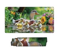 Gaming Mouse Pad 1000 x 500 mm Large Gaming Mouse Mat with Stitched Edges, Mousepad with Non-Slip Base, Extended Large Size Mousemat, Keyboard Desk Pad with Water Resist Surface (Lake Duck Flock) Q346