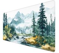 Gaming Mouse Pad 1000 x 500 x 3mm Large Mouse Mat Mountain Desk Pad with Stitched Edges, Anti-Slip Rubber Base Mousepad, Improved Precision and Speed, Spill-Resistant Surface, Laptop, Spring Y7-1206