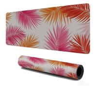 Gaming Mouse Pad 1000x500 Pink Plant, XXL Large Mousepad, Non Slip Rubber Mouse Mat, Textured Micro-Weave Fabric, Keyboard Mat for Desk with Waterproof Surface, PC Laptop Home Office Accessories S-121