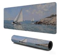 Gaming Mouse Pad 1000x500 Ship Sea, XXL Large Mousepad, Non Slip Rubber Mouse Mat, Textured Micro-Weave Fabric, Keyboard Mat for Desk with Waterproof Surface, PC Laptop Home Office Accessories S-39