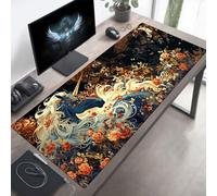 Gaming Mouse Pad, 1000x500x3mm XXL Mouse Mat Black, Large Mousepad Unicorn Extended Gaming Mats for Desk, Non-Slip Rubber Base keyboard Pad, Stitched Edges Desk Accessories for Home PjY1957 3-6