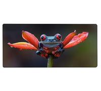 Gaming Mouse Pad 1000x500x3mm XXL Mouse Mat Large Frog Gaming Mat Flower, Extended Waterproof Mousepad with Non-Slip Rubber Base, Improved Precision and Speed for Gifts for Men, PC Accessories 9-BD82