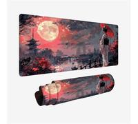 Gaming Mouse Pad 100x40cm Large Mouse Mat Japan Desk Mat, Mousepad Woman Mousemat with Stitched Edges, Gaming Mats with Water Resist Surface, Improved Precision and Speed, Desk Accessories H2-888