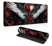 Gaming Mouse Pad 1200x600mm Black Mouse Mat with Stitched Edges, 0c0-294