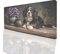 Gaming Mouse Pad 1200x600x3mm Large Gaming Mouse Mat with Stitched Edges, XXL Mousepad with Non-Slip Base, Extended Large Size Mousemat, Keyboard Desk Pad Water Resist Surface Animal PjY2383 D-I