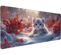Gaming Mouse Pad 1200x600x3mmXXL Mouse Mat Large Cat S-M17CK | Extended Waterproof Mousepad with Non-Slip Rubber Base, Improved Precision and Speed for Gifts for Men, PC Accessories
