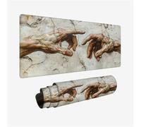 Gaming Mouse Pad 120x60cm Large Mouse Mat Abstract Desk Mat, Mousepad Beige Mousemat with Stitched Edges, Gaming Mats with Water Resist Surface, Improved Precision and Speed, Desk Accessories H2-942