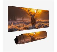 Gaming Mouse Pad 120x60cm Large Mouse Mat Animal Desk Mat, Mousepad Deer Mousemat with Stitched Edges, Gaming Mats with Water Resist Surface, Improved Precision and Speed, Desk Accessories H2-938