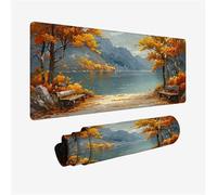 Gaming Mouse Pad 120x60cm Large Mouse Mat Autumn Desk Mat, Mousepad Landscape Mousemat with Stitched Edges, Gaming Mats with Water Resist Surface, Improved Precision and Speed, Desk Accessories H2-926
