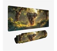 Gaming Mouse Pad 120x60cm Large Mouse Mat Forest Desk Mat, Mousepad Elephant Mousemat with Stitched Edges, Gaming Mats with Water Resist Surface, Improved Precision and Speed, Desk Accessories H2-932