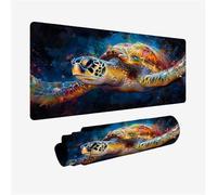 Gaming Mouse Pad 120x60cm Large Mouse Mat Orange Desk Mat, Mousepad Sea Turtles Mousemat with Stitched Edges, Gaming Mats with Water Resist Surface, Improved Precision Speed, Desk Accessories H2-936