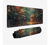 Gaming Mouse Pad 120x60cm Large Mouse Mat Plant Desk Mat, Mousepad Cat Mousemat with Stitched Edges, Gaming Mats with Water Resist Surface, Improved Precision and Speed, Desk Accessories H2-846