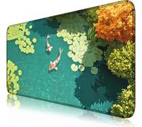 Gaming Mouse Pad 12x31.5in Dark Academia Mousepad Mystical Green Plant Computer Laptop Keyboard and top Decor for Women Girl Office Extended Large Non-Slip Base Desk Pad Mat