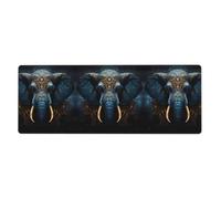 Gaming Mouse Pad 12x31.5in Eerie Elephant 11.8 x 31.5 inches a Printed Design Suitable for Office use and Office. Extended Large Non-Slip Base Desk Pad Mat