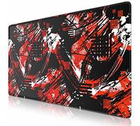 Gaming Mouse Pad 12x31.5in Fluid Pattern inch Computer Keyboard Full Mousepad for Office Home Extended Large Non-Slip Base Desk Pad Mat