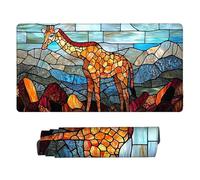 Gaming Mouse Pad 1600 x 800 mm Large Gaming Mouse Mat with Stitched Edges, Mousepad with Non-Slip Base, Extended Large Size Mousemat, Keyboard Desk Pad with Water Resist Surface (Scenic Giraffe) Q-239