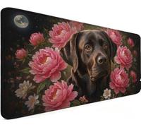 Gaming Mouse Pad 23.6x11.8x0.12 Inch Large Mouse Mat Dog S-56YG2 | Extended Waterproof with Non-Slip Rubber Base Meet High-Speed and High-Precision Requirements for PC Accessories, Gifts Men