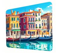 Gaming Mouse Pad 240 x 200 x 3mm Architecture Mouse Mat, Optimised for Gaming Sensors, Moderate Surface Friction, Non-Slip and Stitched Edg Mousepad Boat, Mac and PC Gaming Accessories, Gifts J0-553
