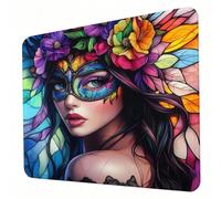 Gaming Mouse Pad 240 x 200 x 3mm Color Mouse Mat, Optimised for Gaming Sensors, Moderate Surface Friction, Non-Slip and Stitched Edg Mousepad Beauty, Mac and PC Gaming Accessories, Gifts for Men J0-96
