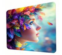 Gaming Mouse Pad 240 x 200 x 3mm Dream Mouse Mat, Optimised for Gaming Sensors, Moderate Surface Friction, Non-Slip and Stitched Edg Mousepad Beautiful women (6), Mac and PC, Gifts for Men J0-802