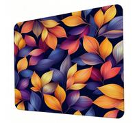 Gaming Mouse Pad 240 x 200 x 3mm Yellow Mouse Mat, Optimised for Gaming Sensors, Moderate Surface Friction, Non-Slip and Stitched Edg Mousepad Leaf, Mac and PC Gaming Accessories, Gifts for Men J0-511